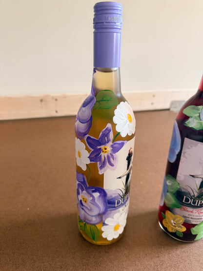 Hand-Painted Glass Bottle