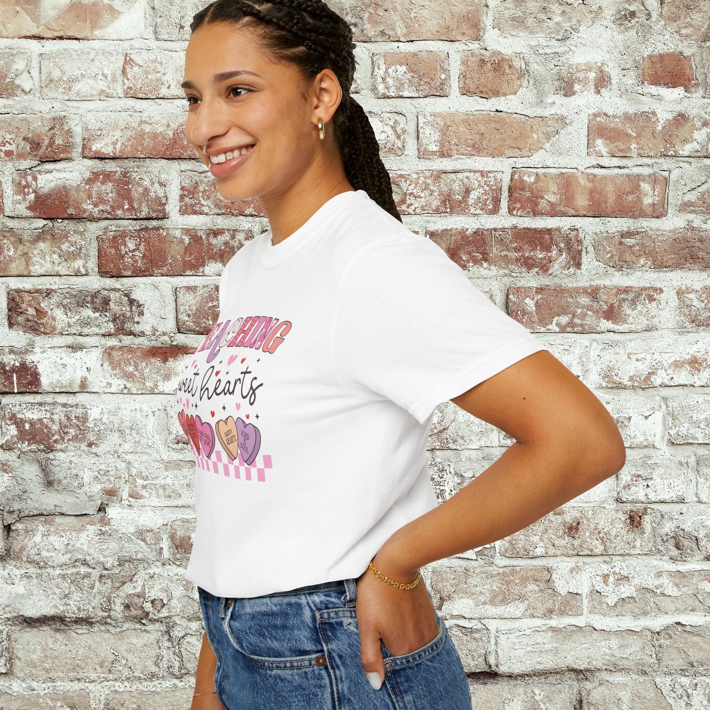 Teaching Sweet Hearts T-Shirt — Teacher Valentine Candy Hearts Tee