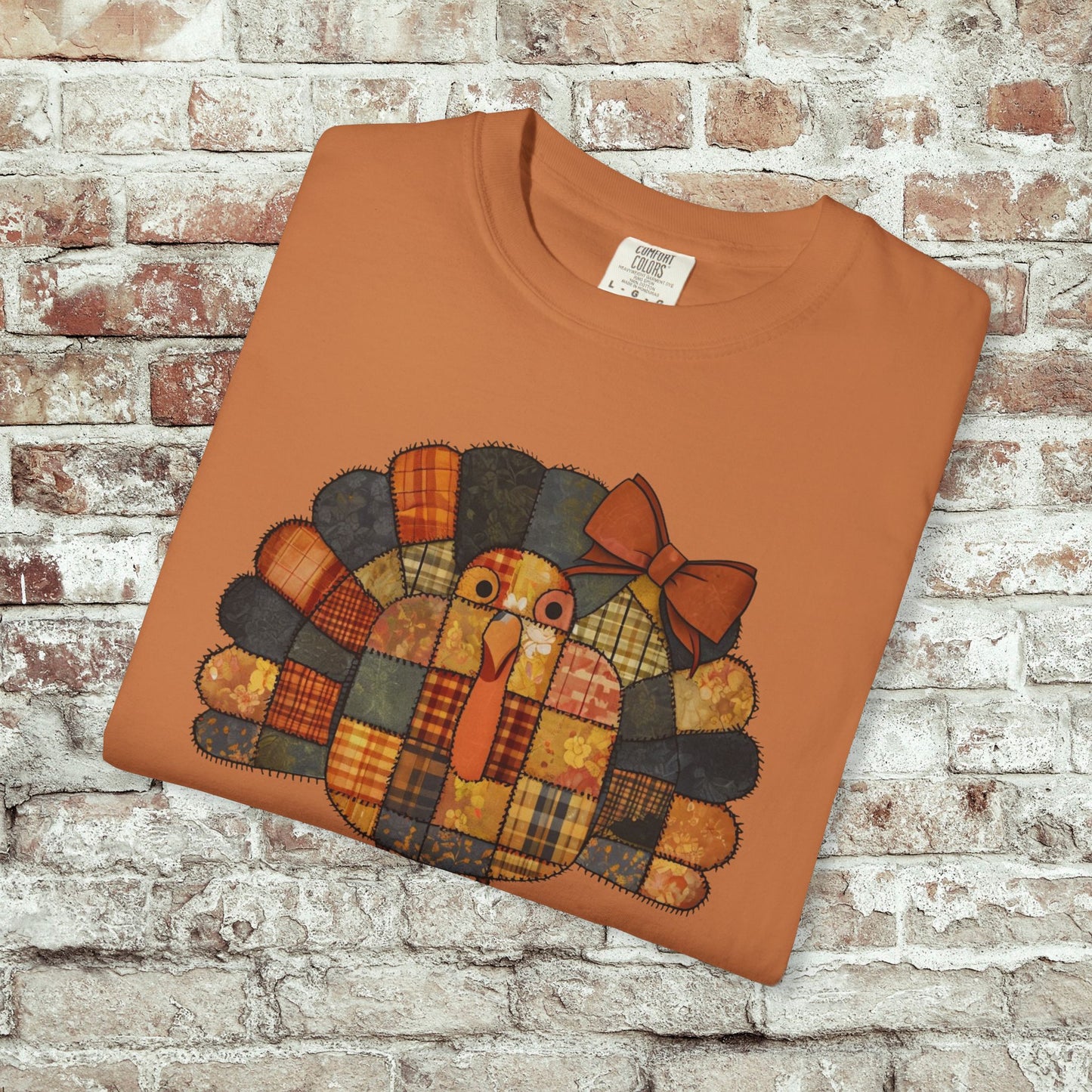 Thanksgiving Turkey Patchwork Unisex T-shirt