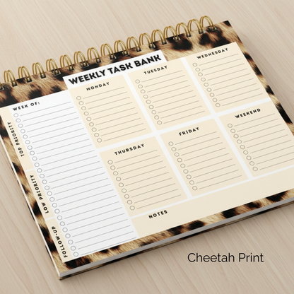 Spiral Bound Undated Weekly Task Bank