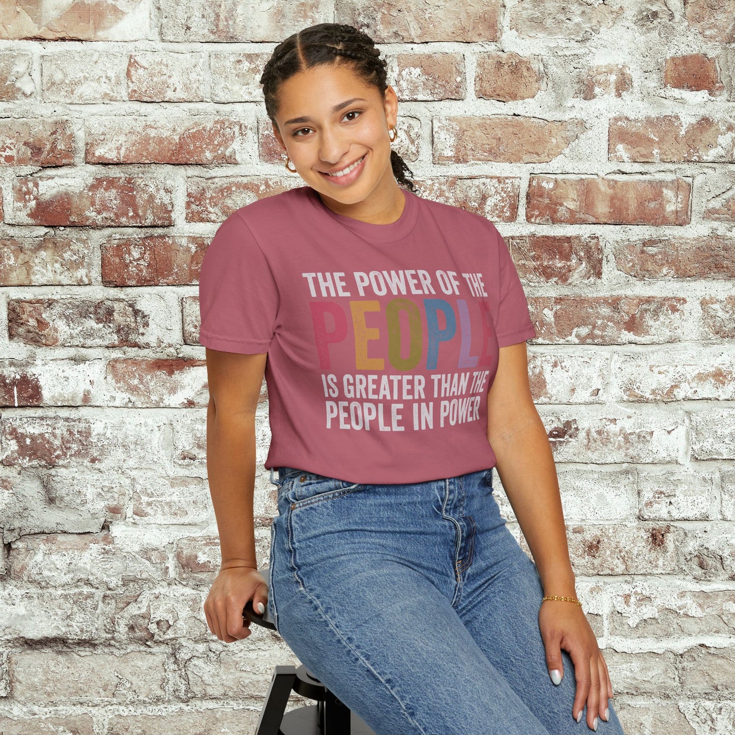 The Power of the People Shirt Comfort Colors Protest Tee