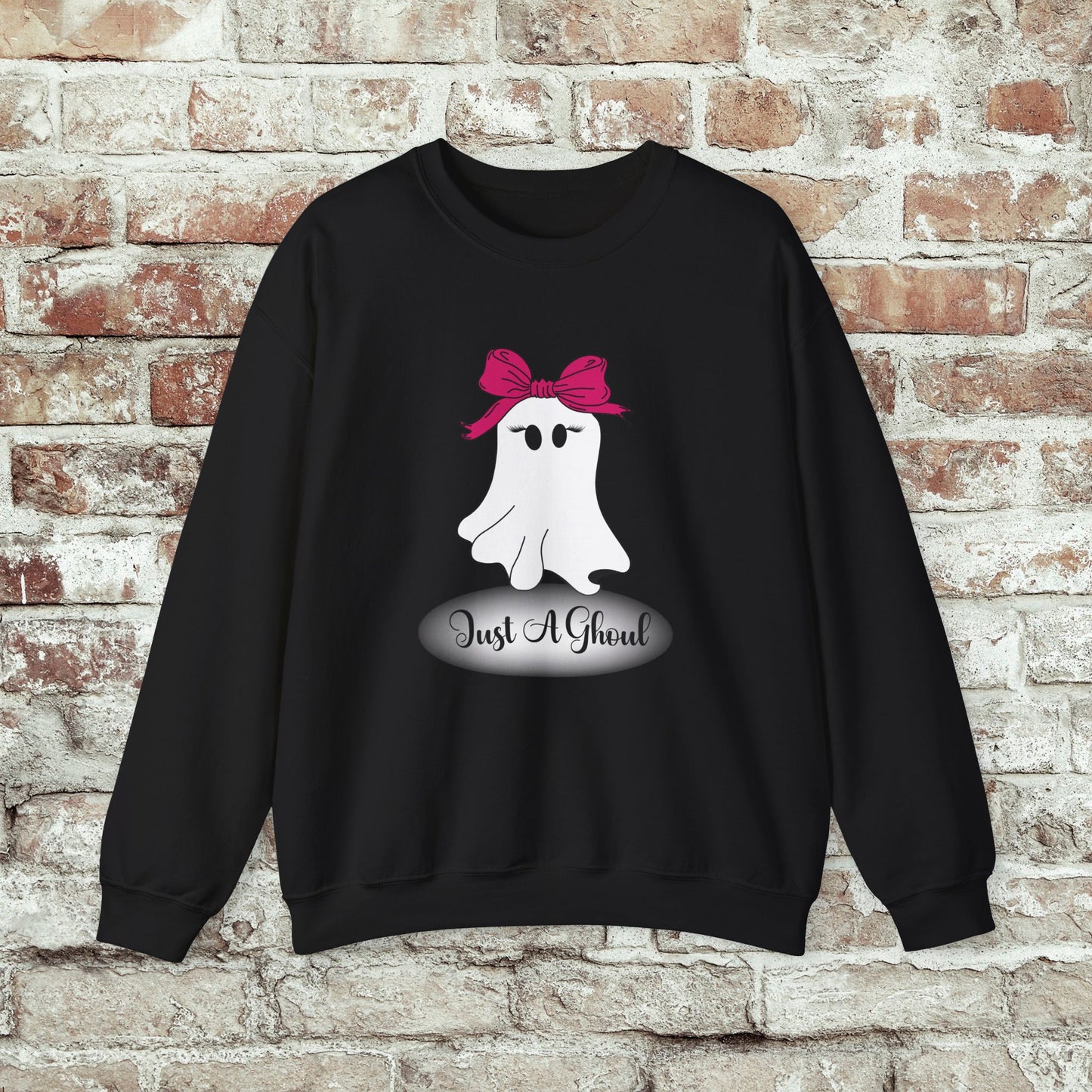 Just A Ghoul Ghost Crewneck Sweatshirt
