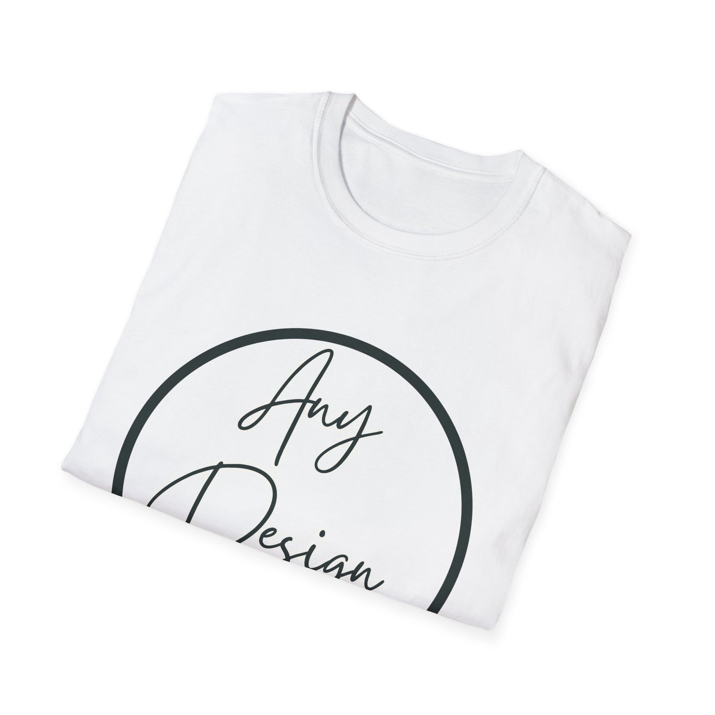 Customizable Unisex Soft-Style Graphic T-Shirt