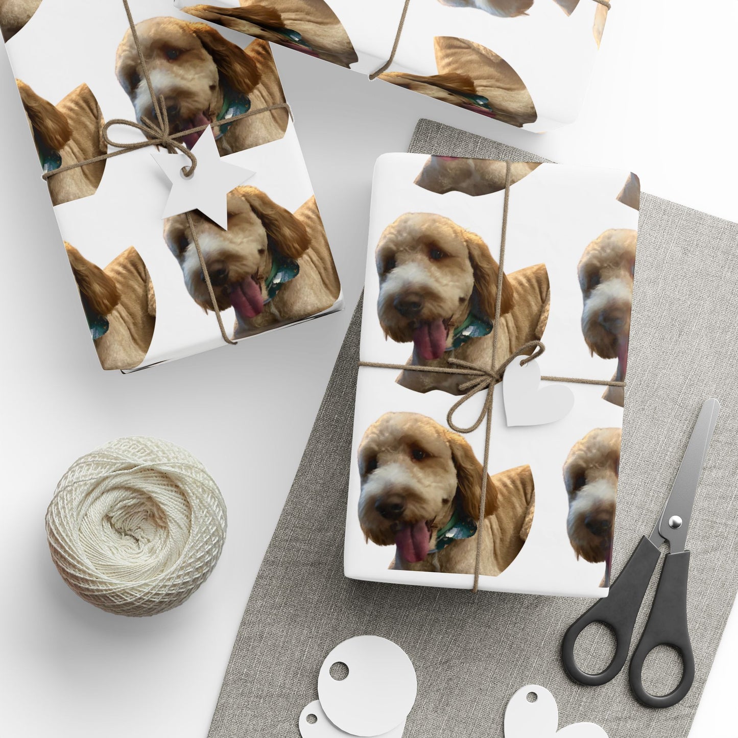 Custom Pet Photo Wrapping Paper with Your Cat, Dog, Hamster, Bird, etc.