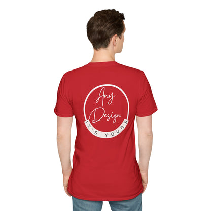 Personalizable Unisex Softstyle T-Shirt- Back Print Only!
