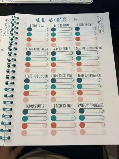 ADHD Planner – “Chaos, But Make It Scheduled” (Start any month)