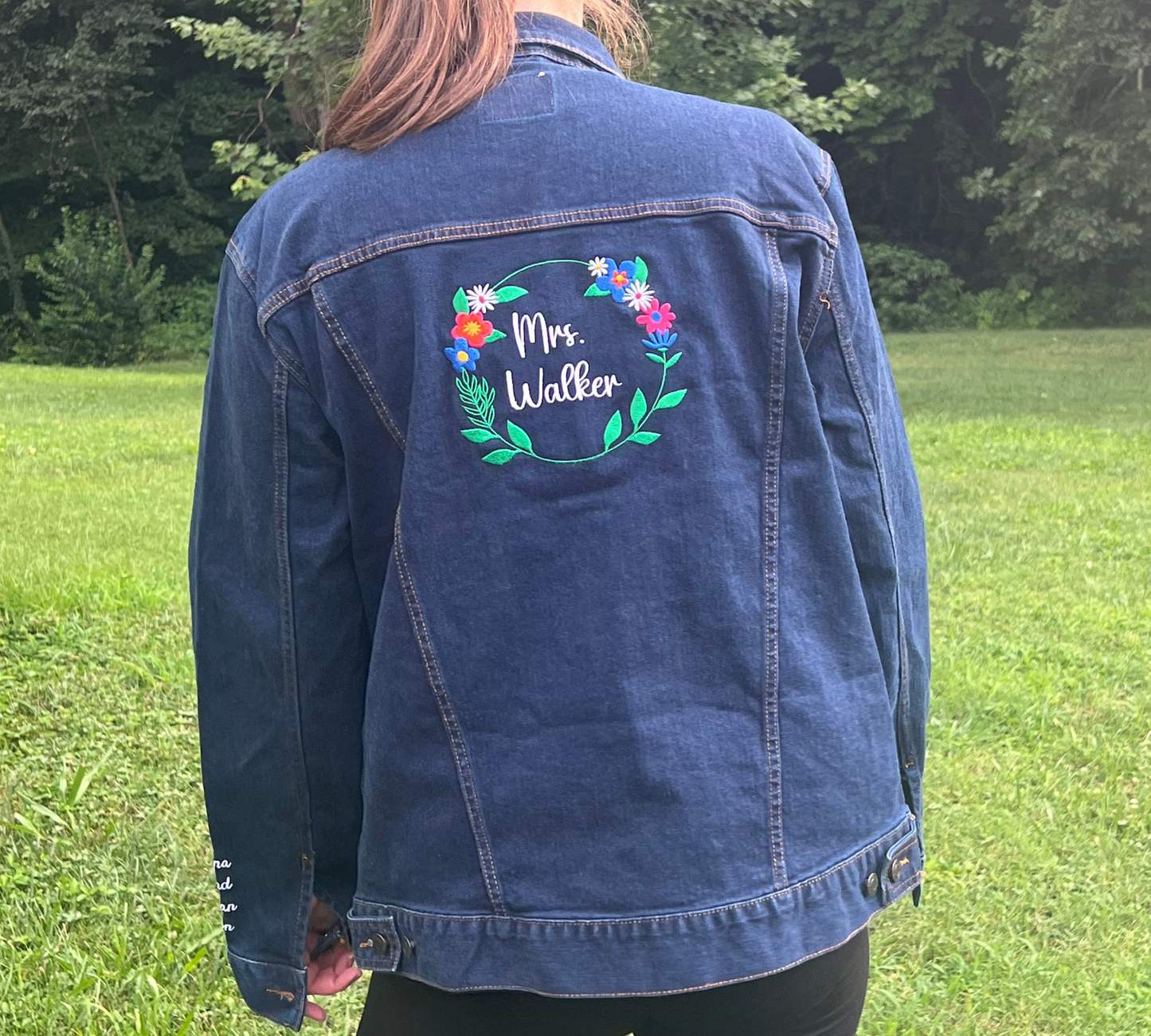 Custom Embroidered Jean Jacket