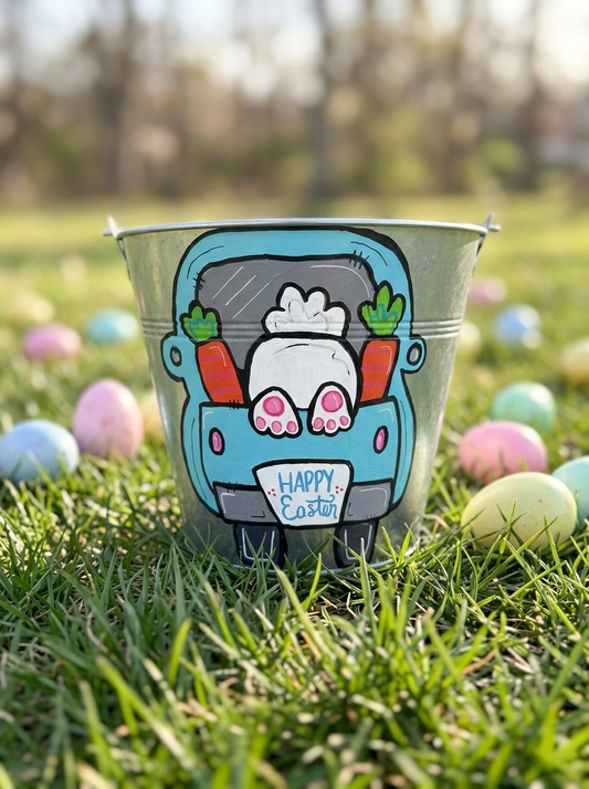 Hand-painted Personalized Easter Buckets