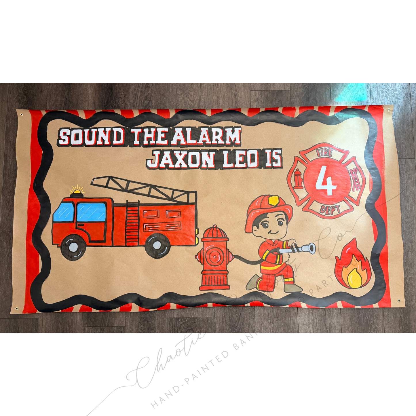 Hand-Painted Party Banner