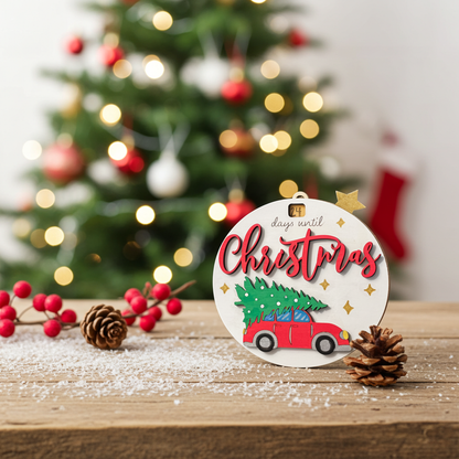 🎄 Christmas Countdown – Days Until Christmas Ornament 🎄