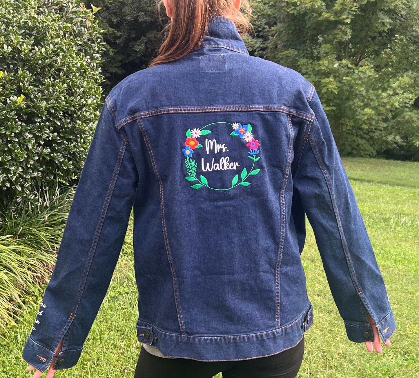 Custom Embroidered Jean Jacket