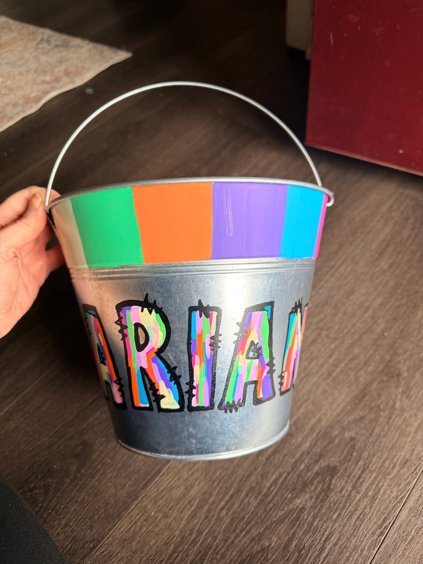 Hand-painted Personalized Easter Buckets