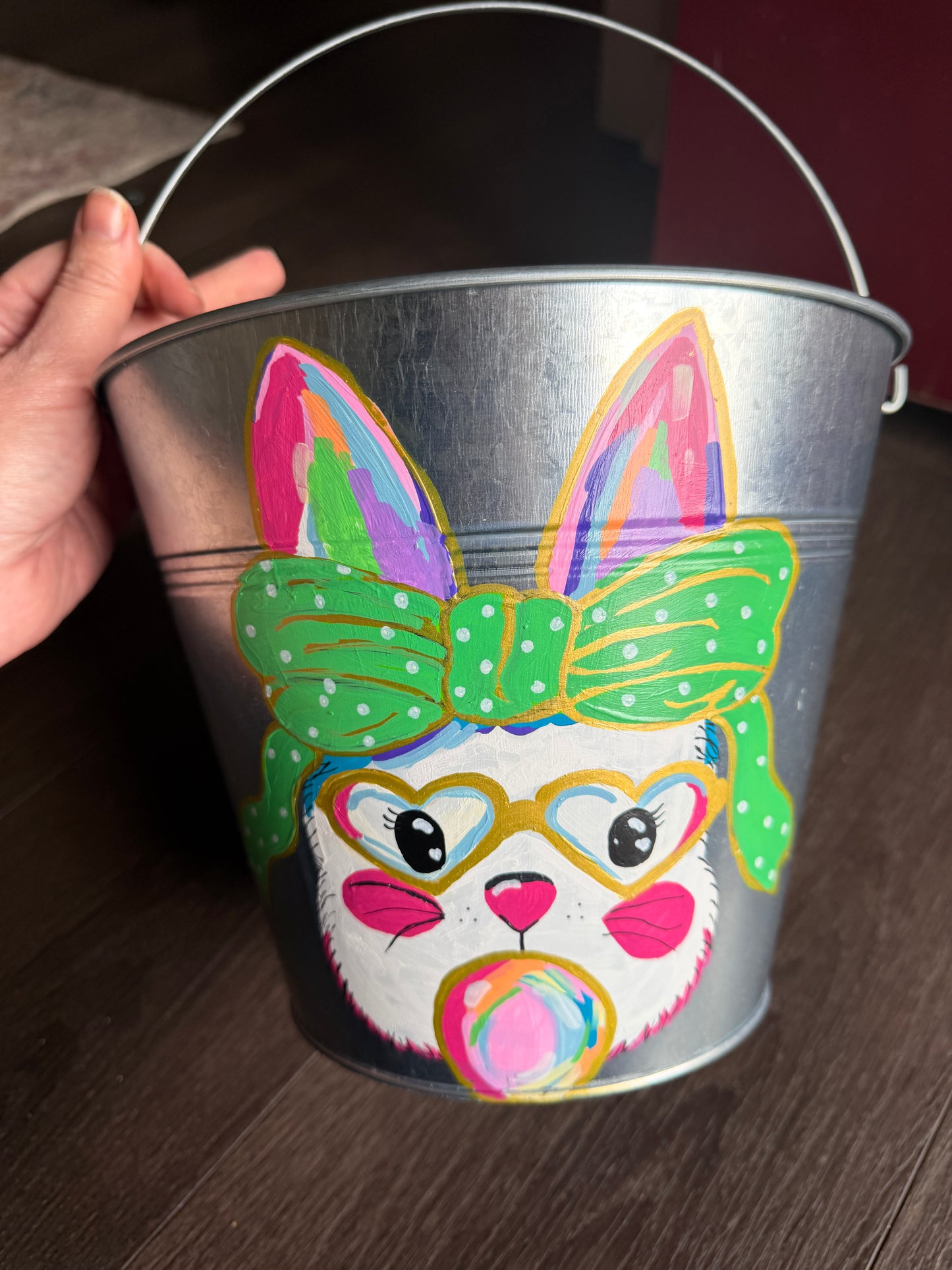 Hand-painted Personalized Easter Buckets