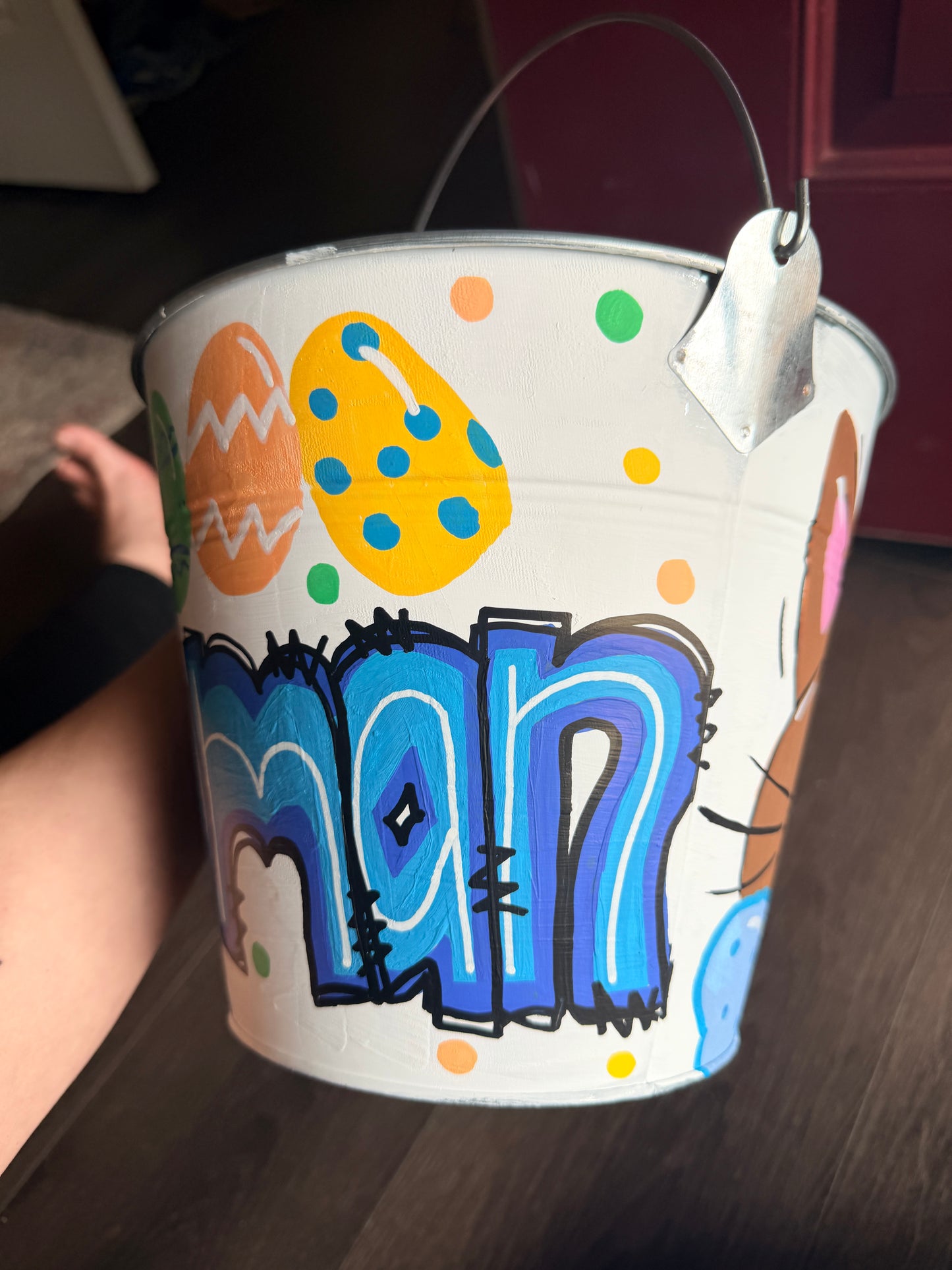 Hand-painted Personalized Easter Buckets