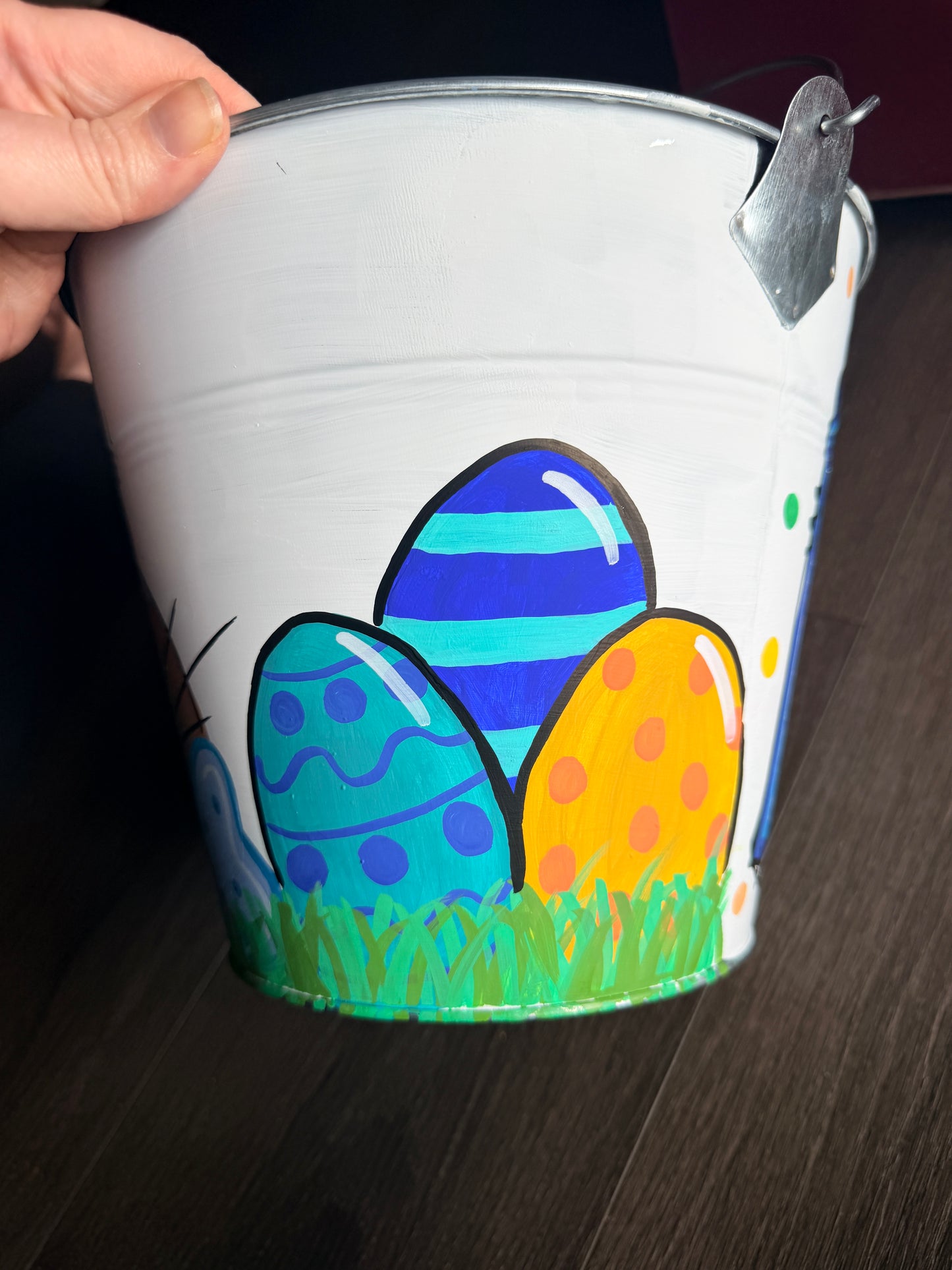 Hand-painted Personalized Easter Buckets