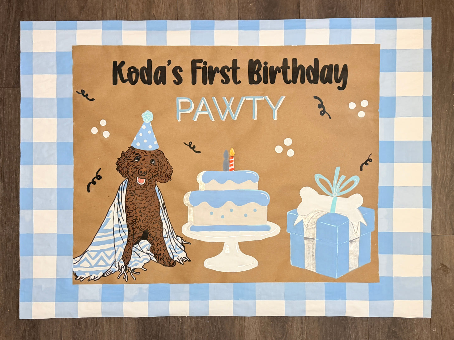 Hand-Painted Party Banner