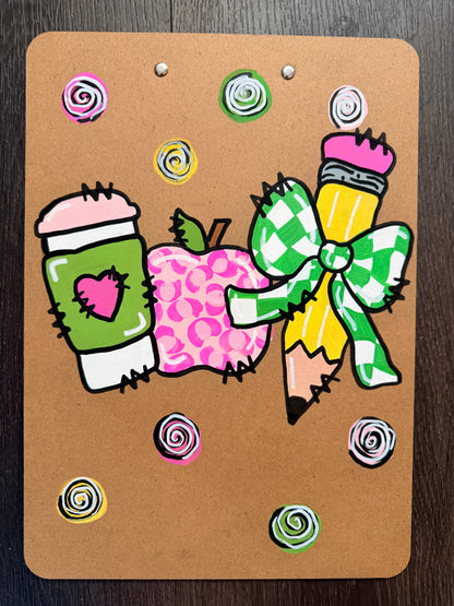 Hand-Painted Custom Clipboards 🎨