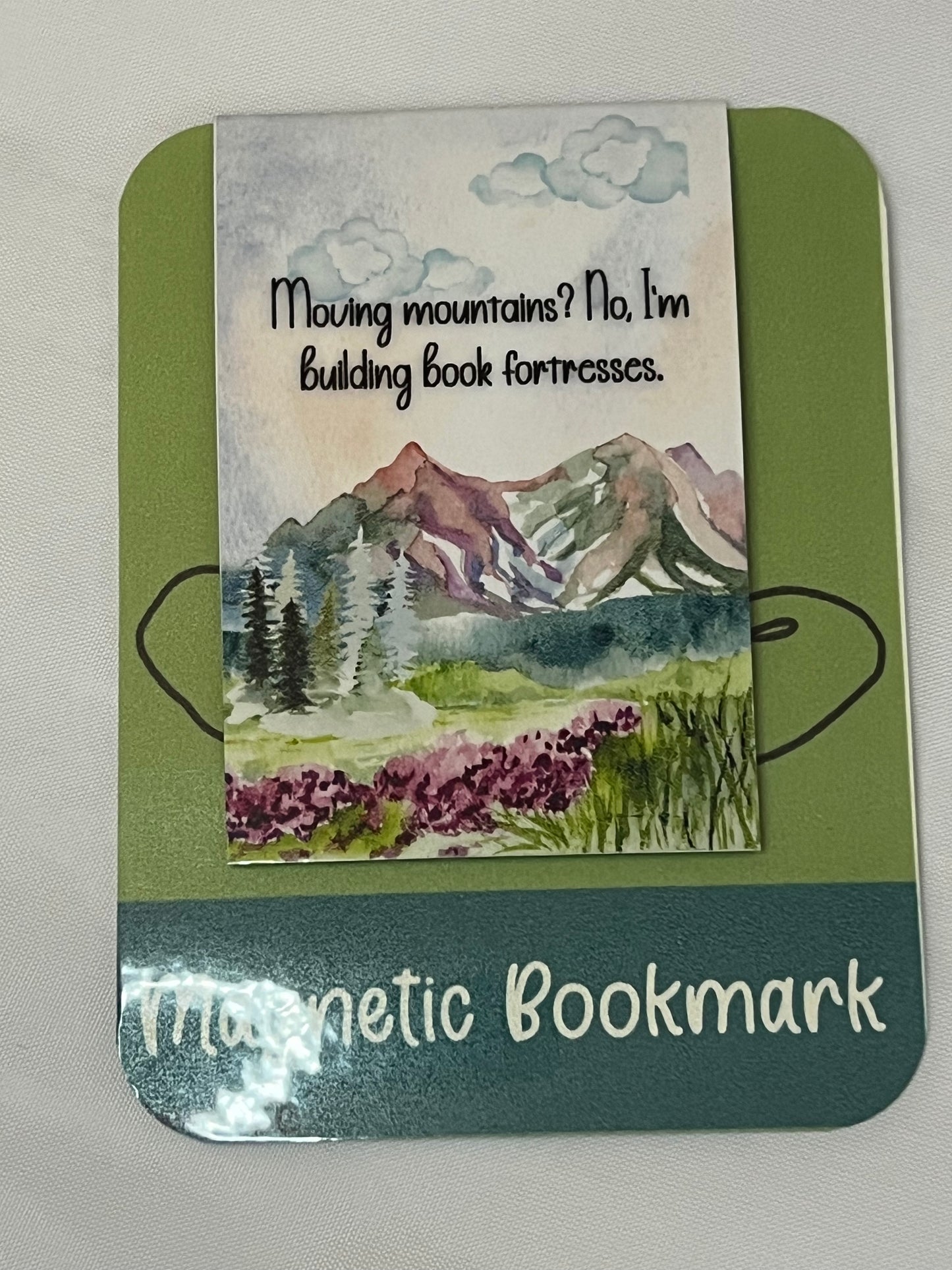 Watercolor Mountains Magnetic Book Marks