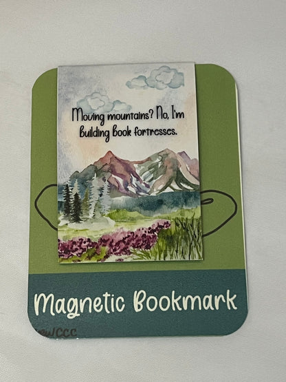 Watercolor Mountains Magnetic Book Marks