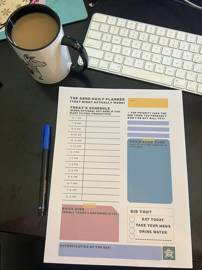 ADHD Daily Planner – “That Might Actually Work”
