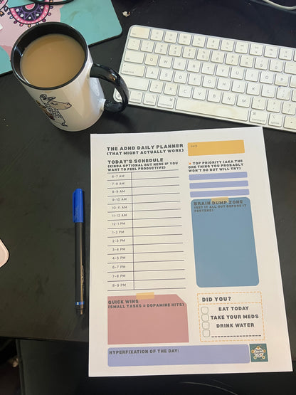 ADHD Daily Planner – “That Might Actually Work”