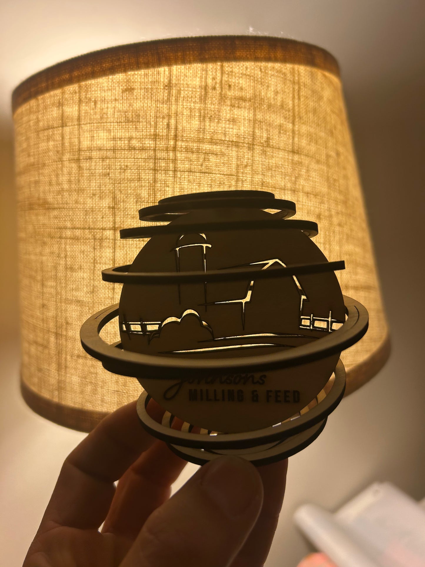 Custom Logo Wooden Spiral Ornaments