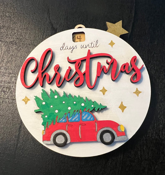 🎄 Christmas Countdown – Days Until Christmas Ornament 🎄