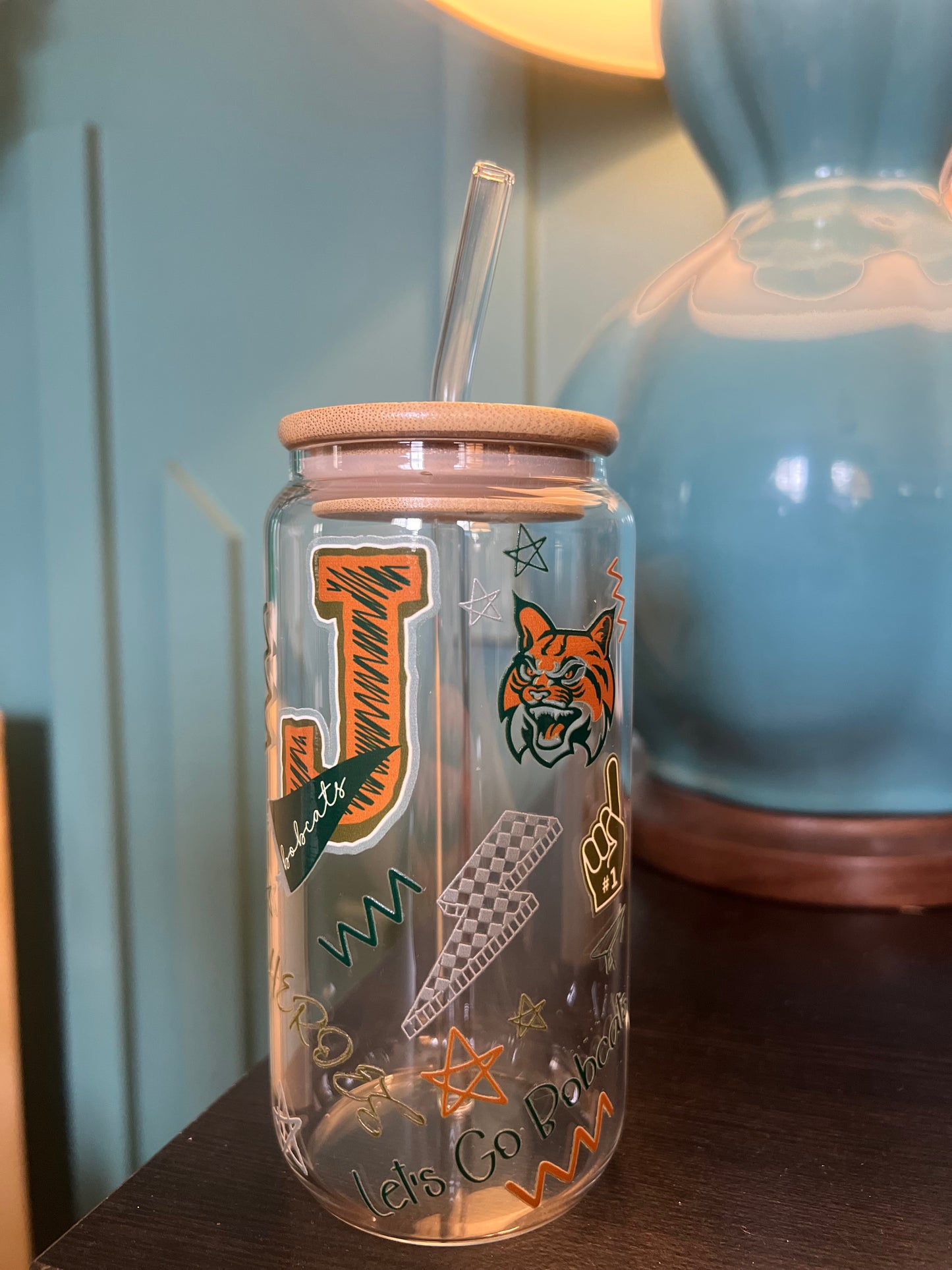 Jenkins School Spirit Glass Can (18.7 oz)