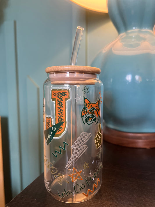 Jenkins School Spirit Glass Can (18.7 oz)