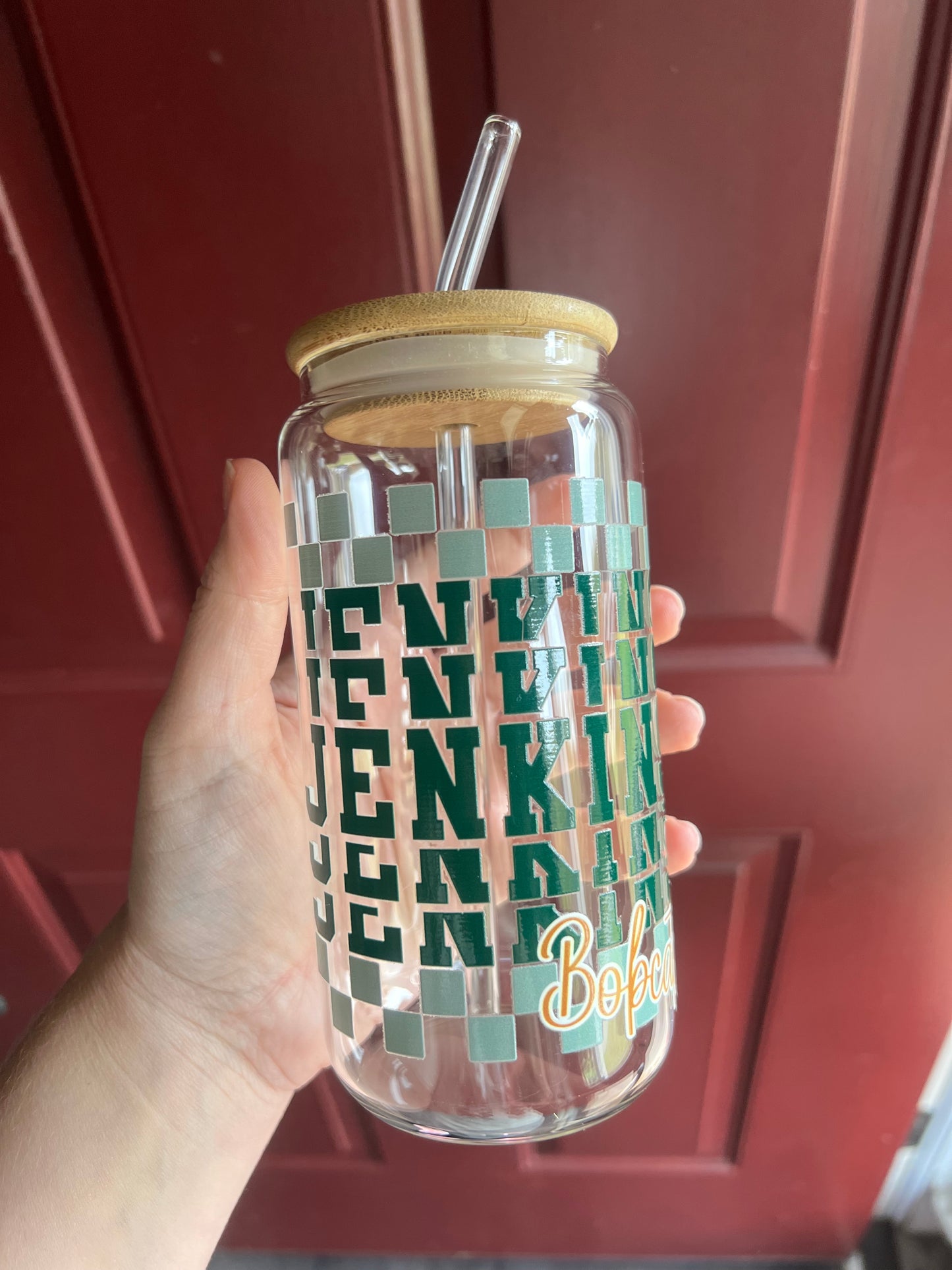 Jenkins Bobcats Glass Can (18.7 oz)