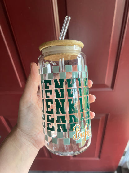 Jenkins Bobcats Glass Can (18.7 oz)