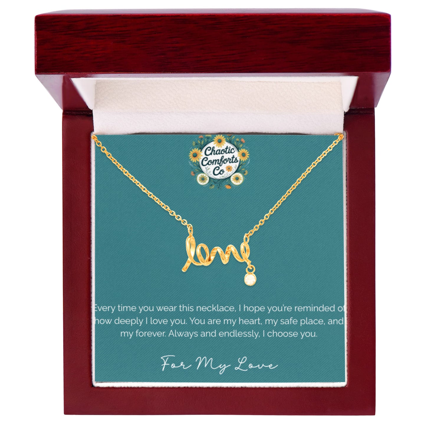 Swirly Love Necklace