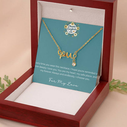 Swirly Love Necklace