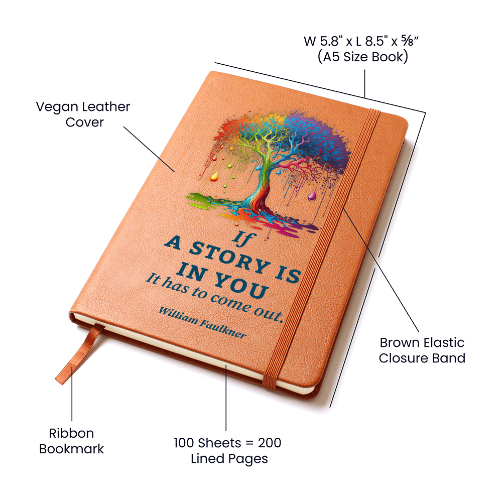 “If a Story Is In You” Vegan Leather Journal