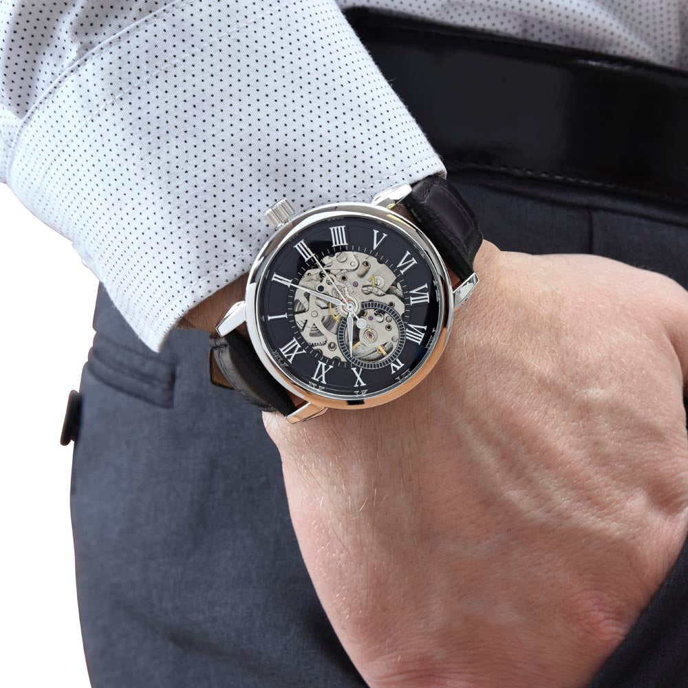 Husband- I choose you. Men's Openwork Watch