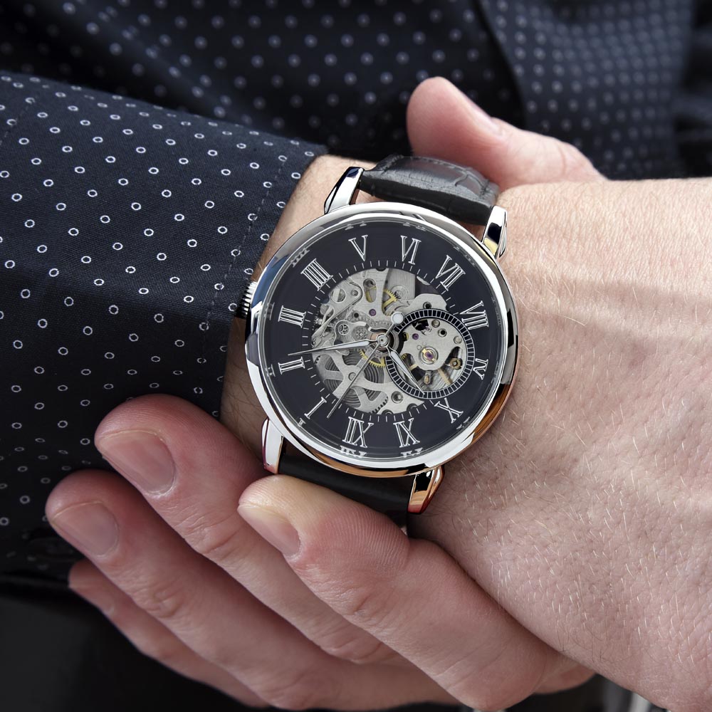 Husband- I choose you. Men's Openwork Watch