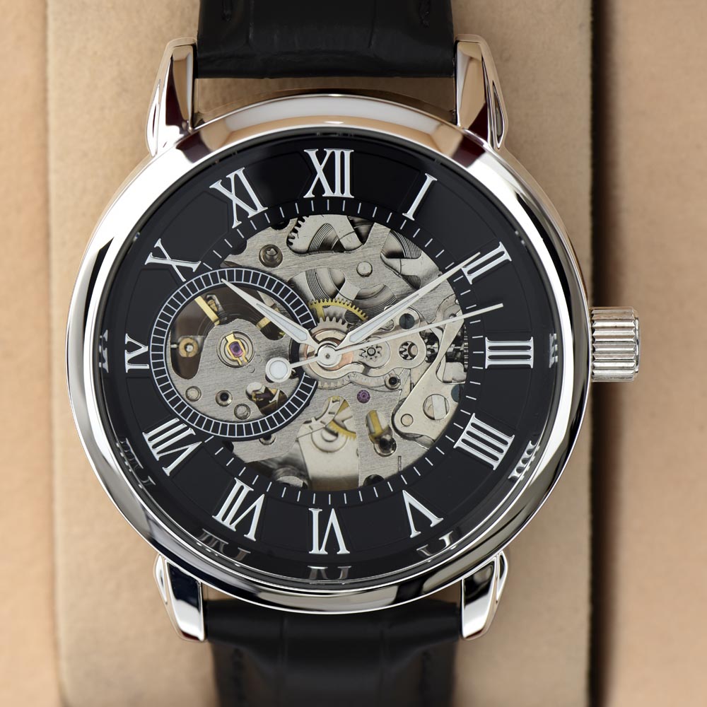 Husband- I choose you. Men's Openwork Watch