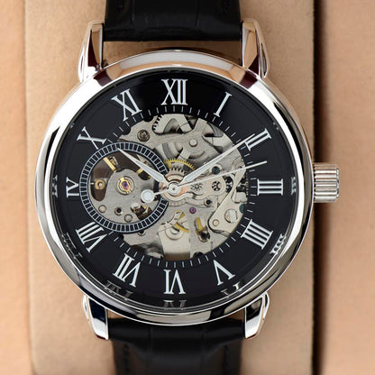 Husband- I choose you. Men's Openwork Watch