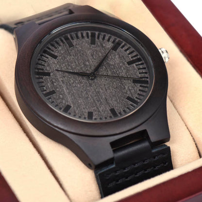 Husband- I choose you. Wooden Watch