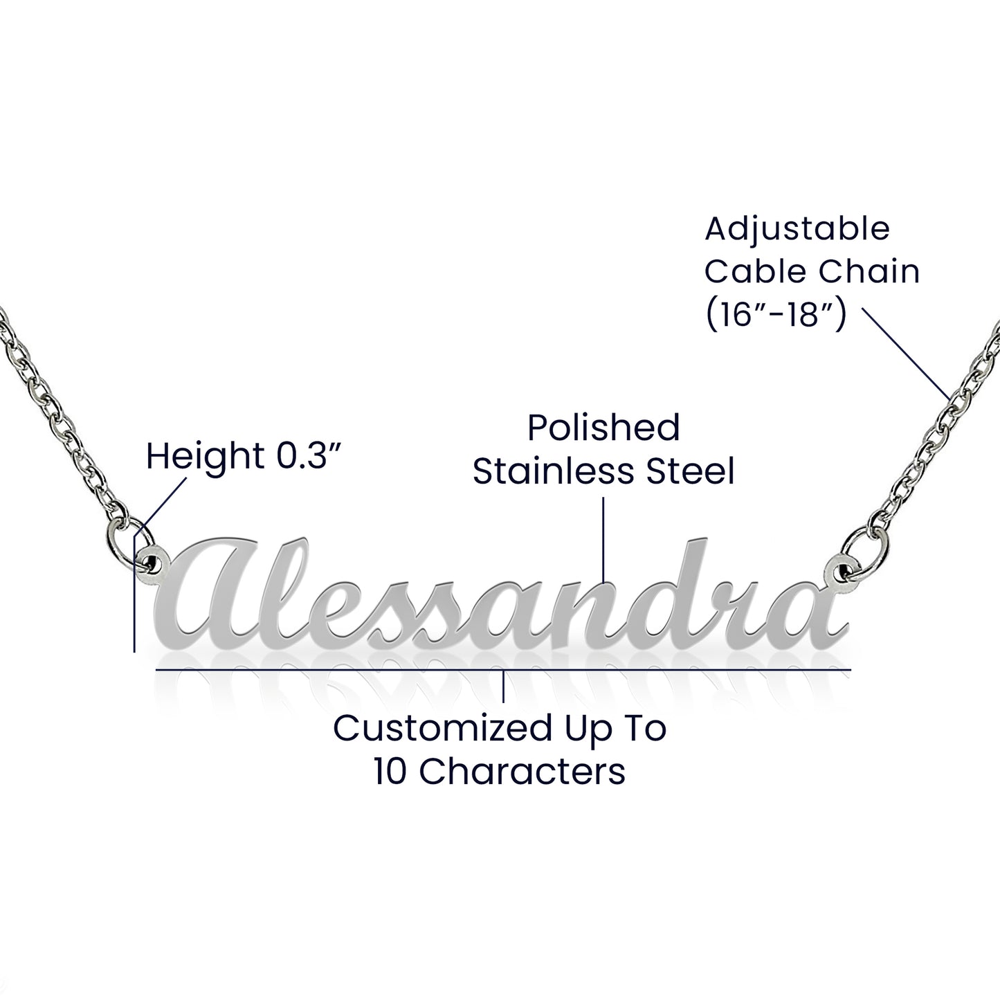 Custom Name Necklace For Your Bestie