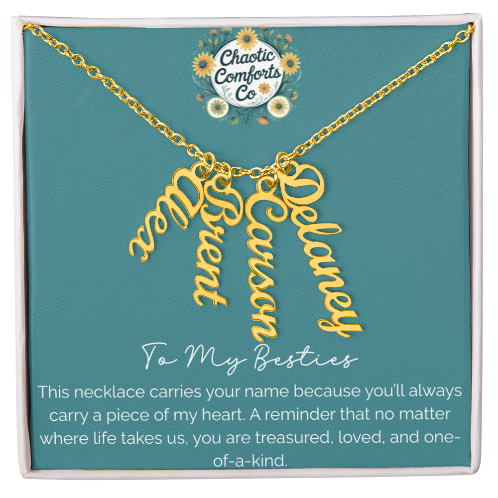 Besties Necklace-Perfect For Friend Groups