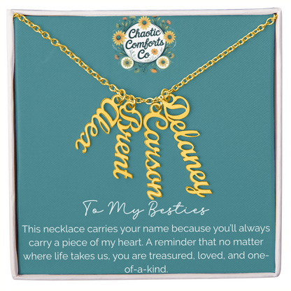 Besties Necklace-Perfect For Friend Groups