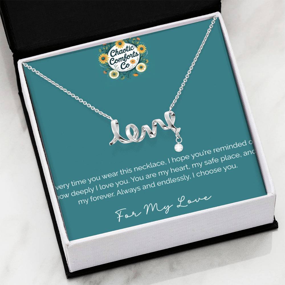 Swirly Love Necklace