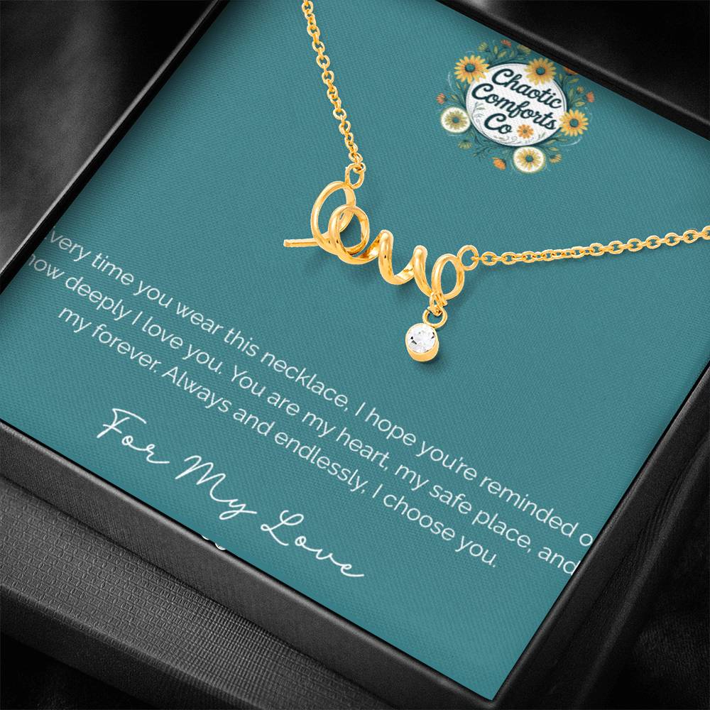 Swirly Love Necklace