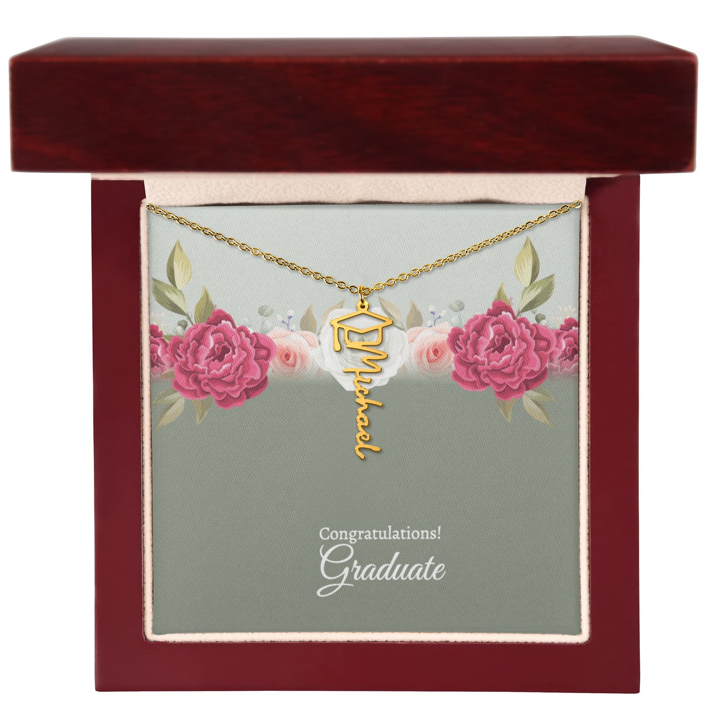 Graduate Name Necklace