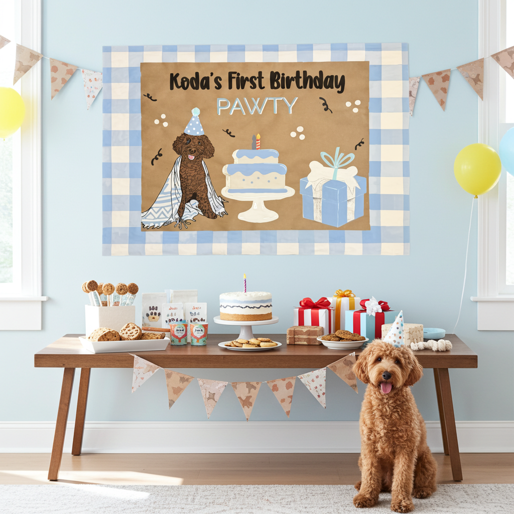 Hand-Painted Party Banner