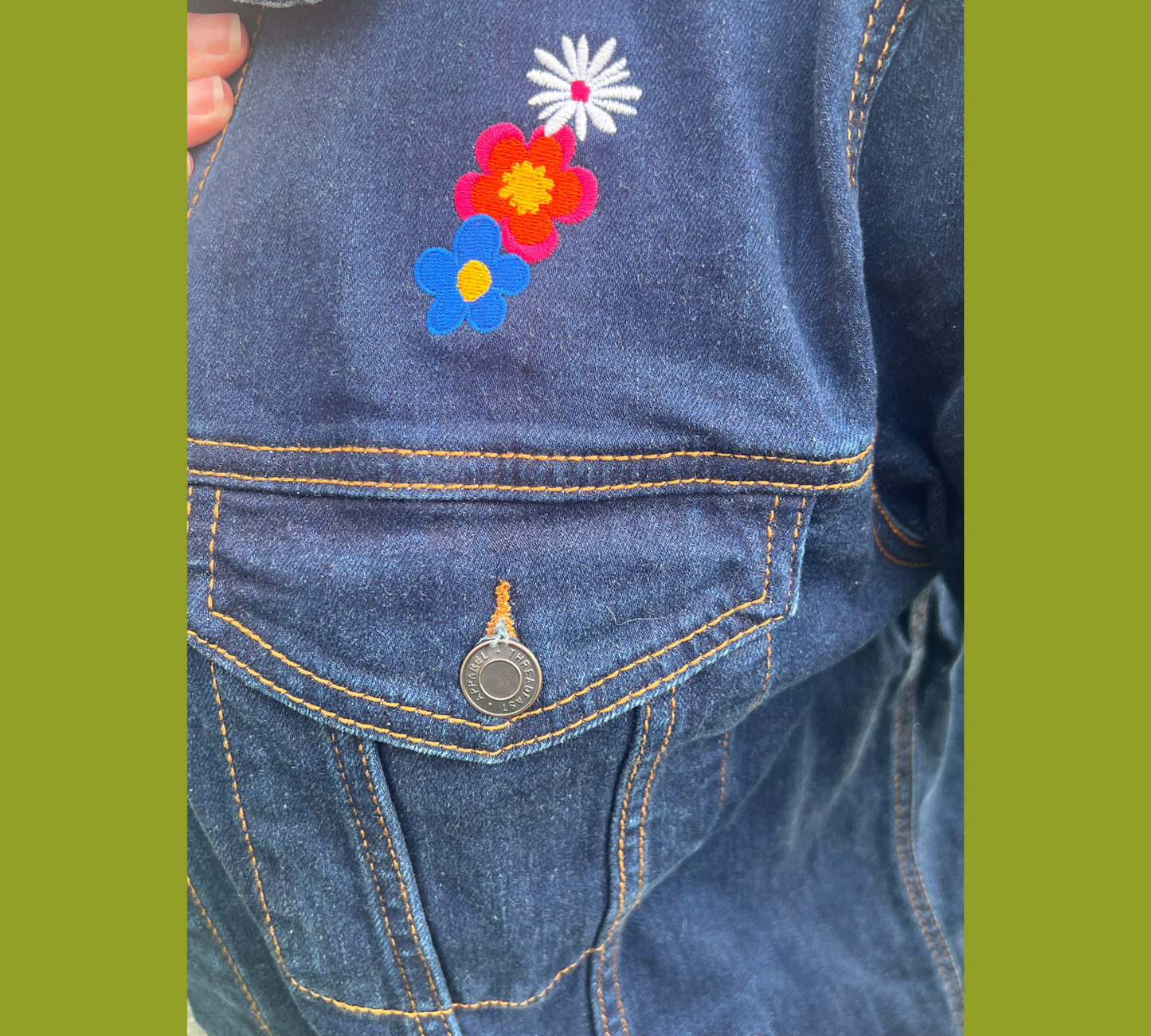 Custom Embroidered Jean Jacket