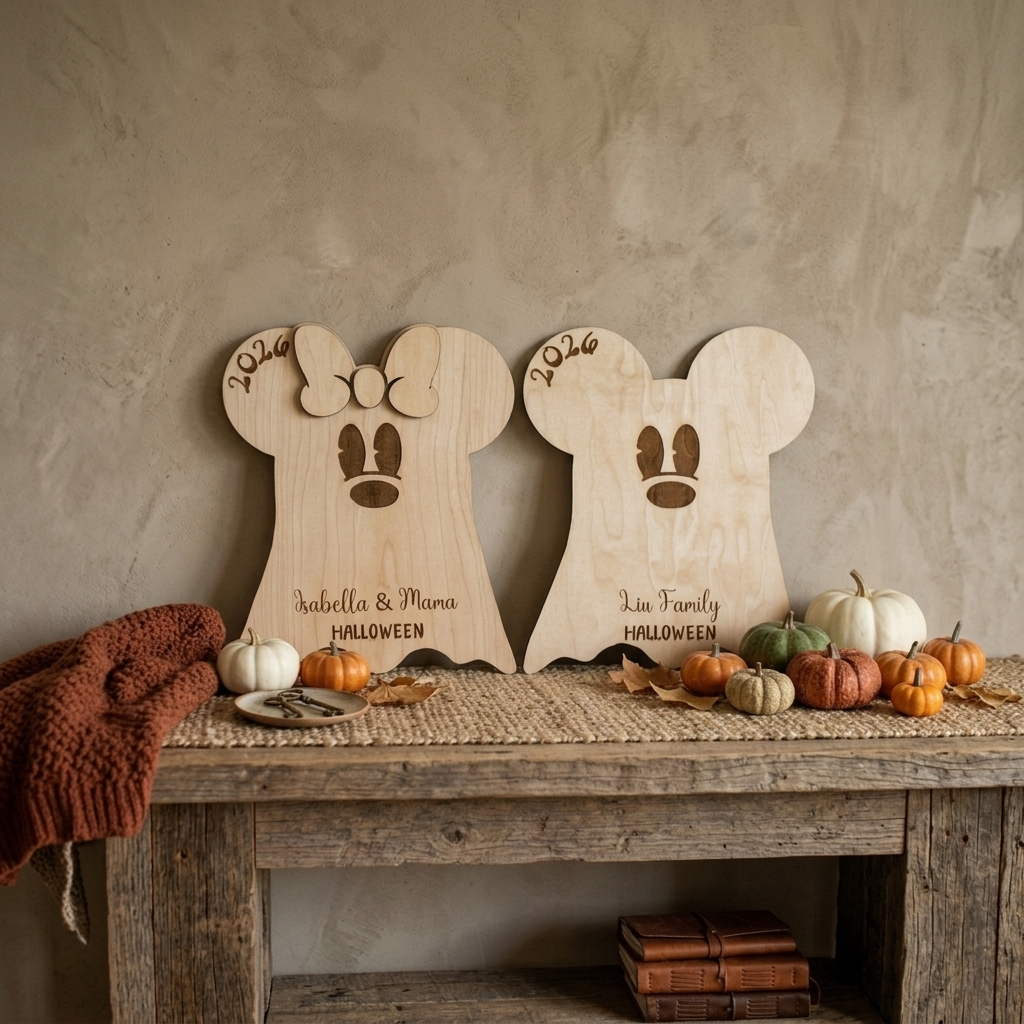 Halloween Mouse Ghost Autograph Sign