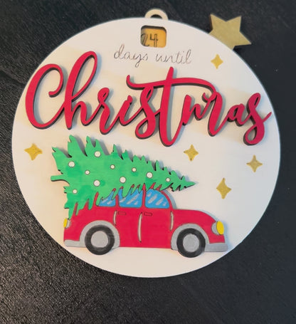 🎄 Christmas Countdown – Days Until Christmas Ornament 🎄