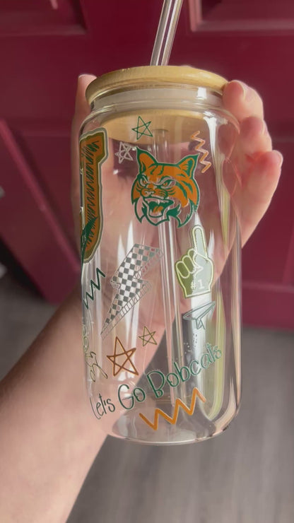 Jenkins School Spirit Glass Can (18.7 oz)